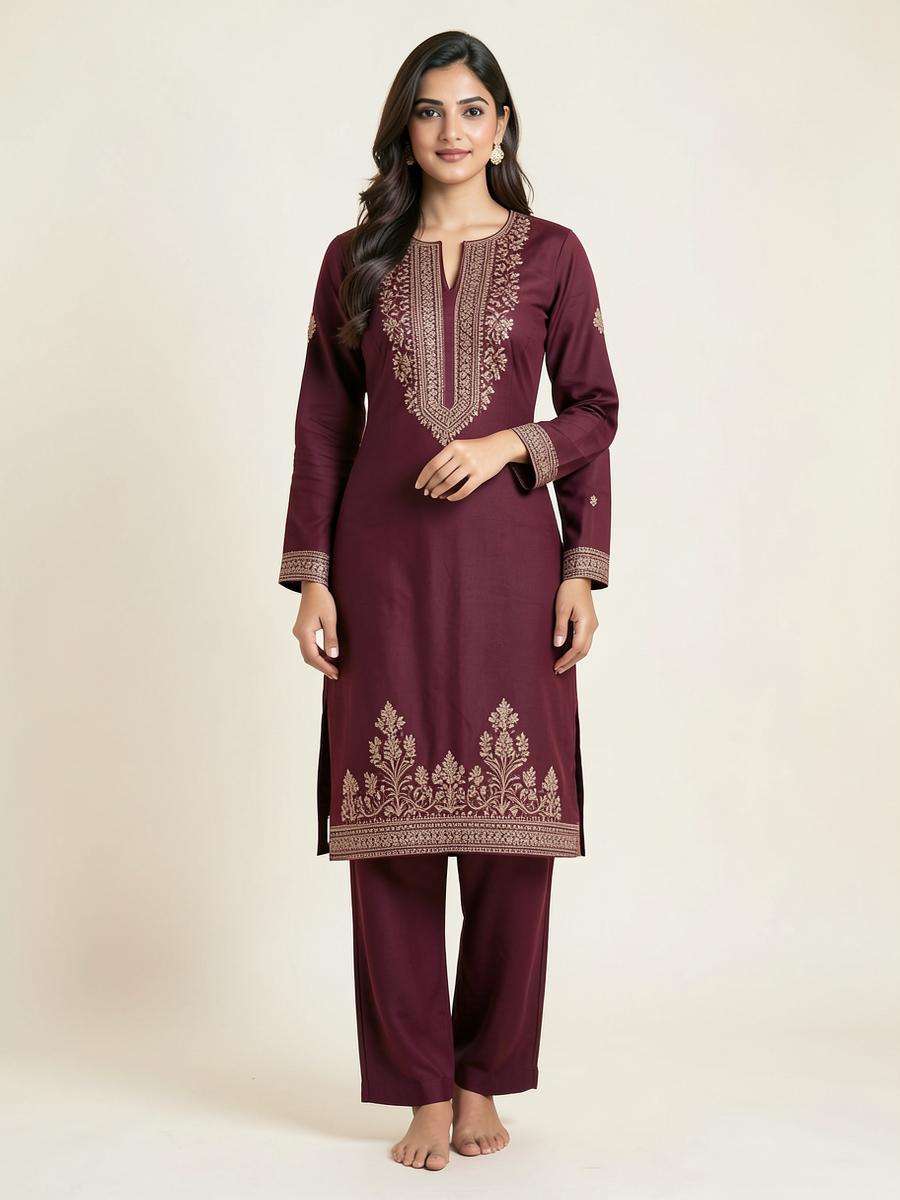 Sample: Chikankari Embroidered Kurti Set